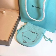 Tiffany Elsa Peretti Diamonds By The Yard Damen-Silberarmband mit offenem Herzen