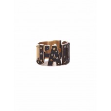 Dior JADior Damen-Messingring in limitierter Auflage mit schwarzem Logo und Sterngravur