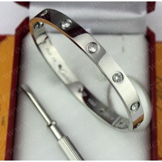 Cartier Love Armband Weißgold 10 Diamanten