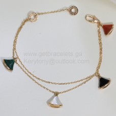BVLGARI Divas Dream Roségold-Armband mit Malachit-Karneol-Perlmutt- und Onyx-Kopie BVLGARI Divas Dream Roségold-Armband mit Malachit-Karneol-Perlmutt- und Onyx-Kopie