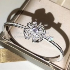 BVLGARI Fiorever-Armband aus Weißgold mit Pavé-Diamanten