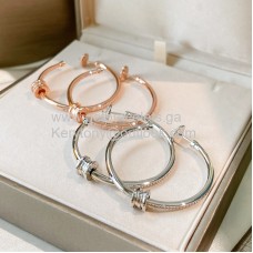 Bvlgari B.Zero1 Ohrringe Weißgold/Roségold mit Diamanten AAA