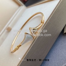 Bvlgari Divas Dream Armband aus Perlmutt mit Diamanten, Gelbgold-Nachahmung