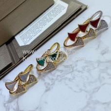 Bvlgari Divas Dream Ring mit Stein und Pavé-Diamanten aus Roségold Bvlgari Divas Dream Ring mit Stein und Pavé-Diamanten aus Roségold