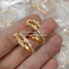 Bvlgari Serpenti Viper Ohrringe Roségold mit Diamanten Bvlgari Serpenti Viper Ohrringe Roségold mit Diamanten