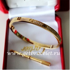 Cartier Love Armband SM Gelbgold mit Diamanten