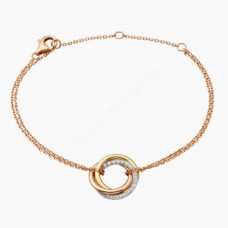 Cartier Trinity Armband Weißgold/Gelber Gott/Roségold mit Diamanten Cartier Trinity Armband Weißgold/Gelber Gott/Roségold mit Diamanten