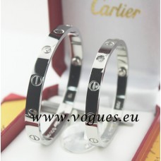 Cartier-Armband aus Weißgold mit 4 Diamanten Cartier-Armband aus Weißgold mit 4 Diamanten