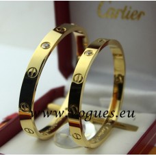  Cartier-Armband aus Gelbgold mit 4 Diamanten