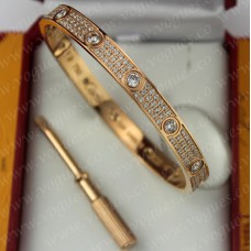 Cartier Love-Armband mit Diamanten aus Roségold und Diamanten