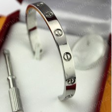 Cartier Halboffenes Love-Armband aus Weißgold Cartier Halboffenes Love-Armband aus Weißgold