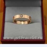 Cartier Love Ring aus Roségold mit 3 Diamanten Cartier Love Ring aus Roségold mit 3 Diamanten