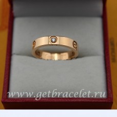 Cartier Love Ring aus Roségold mit 3 Diamanten