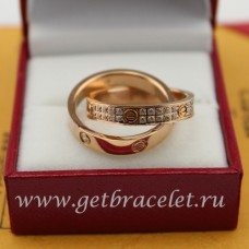 Cartier Love Ring Roségold mit Diamanten