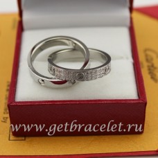Cartier LOVE Ring Weißgold mit Diamanten
