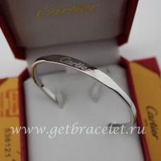 Offenes Cartier-Armband aus Weißgold