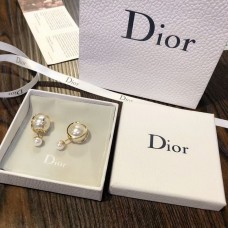 Dior Christian Dior Tribales Planet Gelbgold-Perlenohrringe für