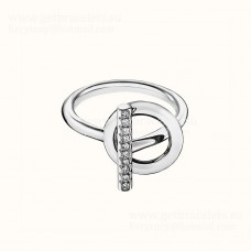 Hermes Echappee Hermes Ring mit Diamanten Weißgold für Damen Hermes Echappee Hermes Ring mit Diamanten Weißgold für Damen