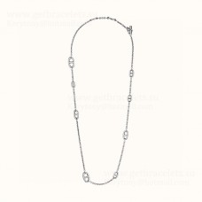 Hermes Farandole Lange Halskette 75 cm Sterlingsilber