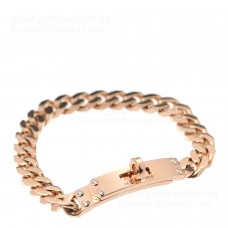 Hermes Kelly Chaine Armband Roségold mit Diamanten Schöne Bewertung Hermes Kelly Chaine Armband Roségold mit Diamanten Schöne Bewertung