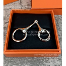 Hermes Mors Schalring/Schnalle aus Weißgold