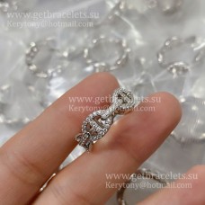 Hermes Collier de Chien Ring mit Pavé-Diamanten in Roségold/Splitter für Damen im UK-Verkauf