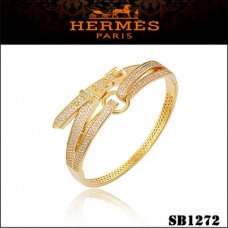 Hermes Debridee-Armband aus Gold mit Diamanten