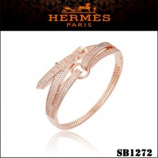 Hermes Debridee-Armband aus Roségold mit Diamanten Hermes Debridee-Armband aus Roségold mit Diamanten