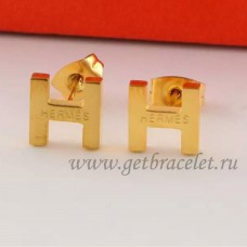 Hermès-H-Ohrringe aus Gelbgold Hermès-H-Ohrringe aus Gelbgold