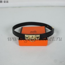 Hermes Rivale Double Wrap Armband Schwarzgold