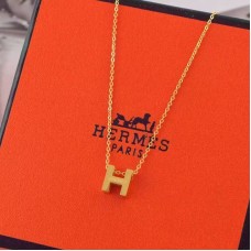 Hermes “H” Halskette Gelbgold Hermes “H” Halskette Gelbgold