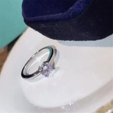 Tiffany Harmony Ring, runder Kristall, Verlobungsring für Frauen