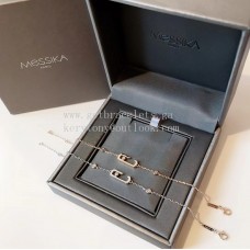 Messika-Glücksarmband mit 1 Diamanten aus Roségold und Weißgold Messika-Glücksarmband mit 1 Diamanten aus Roségold und Weißgold