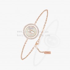Messika Lucky Move Armband aus weißem Perlmutt, Roségold und Weißgold Messika Lucky Move Armband aus weißem Perlmutt, Roségold und Weißgold
