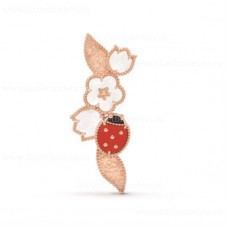 Van Cleef Arpels Lucky Clip Roségold Karneol Perlmutt Onyx Van Cleef Arpels Lucky Clip Roségold Karneol Perlmutt Onyx