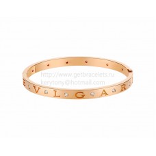BVLGARI BVLGARI Armreif aus Roségold mit 12 Diamanten BVLGARI BVLGARI Armreif aus Roségold mit 12 Diamanten