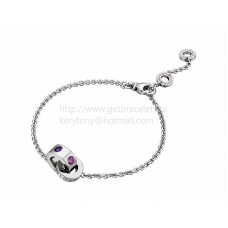 BVLGARI BVLGARI Armband aus Weißgold mit Amethysten und rosa Turmalinen BVLGARI BVLGARI Armband aus Weißgold mit Amethysten und rosa Turmalinen