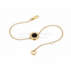 BVLGARI BVLGARI Armband aus Gelbgold mit Onyx BVLGARI BVLGARI Armband aus Gelbgold mit Onyx