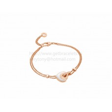 BVLGARI BVLGARI Cuore Armband aus Roségold mit Perlmutt BVLGARI BVLGARI Cuore Armband aus Roségold mit Perlmutt