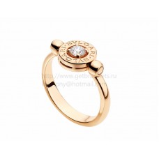 BVLGARI BVLGARI Flip Ring aus Roségold mit Diamant BVLGARI BVLGARI Flip Ring aus Roségold mit Diamant