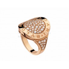BVLGARI BVLGARI Ring aus Roségold mit Pavé-Diamanten AN854862 BVLGARI BVLGARI Ring aus Roségold mit Pavé-Diamanten AN854862