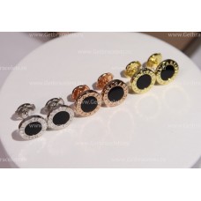 BVLGARI BVLGARI Einzelner Ohrring mit Onyx-Element BVLGARI BVLGARI Einzelner Ohrring mit Onyx-Element