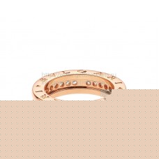 Bvlgari B.zero1 1-Band-Ring aus Roségold mit Pavé-Diamanten