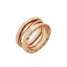 Bvlgari B.zero1 Legend Geometrischer 3-Band-Ring in Roségold Bvlgari B.zero1 Legend Geometrischer 3-Band-Ring in Roségold
