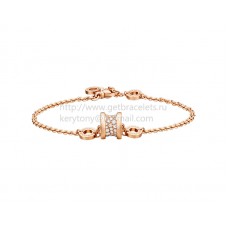 Bvlgari B.zero1 Soft-Armband aus Roségold mit Pavé-Diamanten Bvlgari B.zero1 Soft-Armband aus Roségold mit Pavé-Diamanten