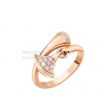 Bvlgari DIVAS Dream Ring aus Roségold mit Pavé-Diamanten Bvlgari DIVAS Dream Ring aus Roségold mit Pavé-Diamanten