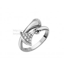 Bvlgari DIVAS Dream Ring Weißgold mit Pavé-Diamanten