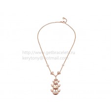 Bvlgari Divas Dream Halskette aus Roségold mit Pavé-Diamanten Bvlgari Divas Dream Halskette aus Roségold mit Pavé-Diamanten