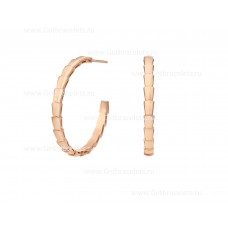 Bvlgari mittelgroße Serpenti Viper Ohrringe aus 18 Karat Roségold
