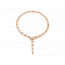 Bvlgari Serpenti Halskette aus 18 Karat Roségold mit vollständig ausgefassten Diamanten Bvlgari Serpenti Halskette aus 18 Karat Roségold mit vollständig ausgefassten Diamanten